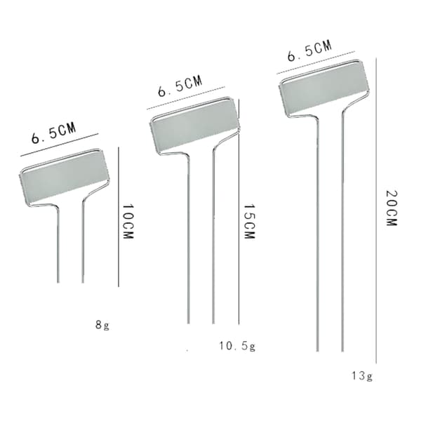 10-pack Växtmärken, Trädgårdsmärken, Plantstickor, Plantskyltar