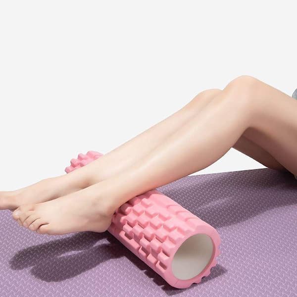 Massage Roller Foam Roller Pilates Kolonn Yoga Rosa Multifunktionell