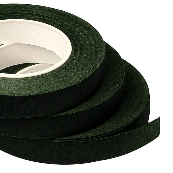 3 Ruller 27M Blomstertape, Stilke Blomsterbånd Tape til Corsager (Da