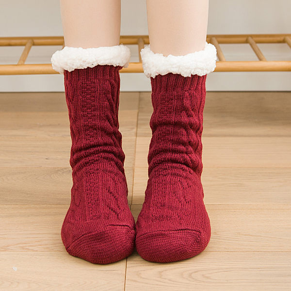 Damtofflor Fluffiga Sockor Fuzzy Mysiga Stuga Varma Vinter Mjuka Tjocka