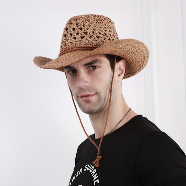 1 st Solhatt för Vuxna, Retro Western Cowboy Knight Hatt för Kvinnor