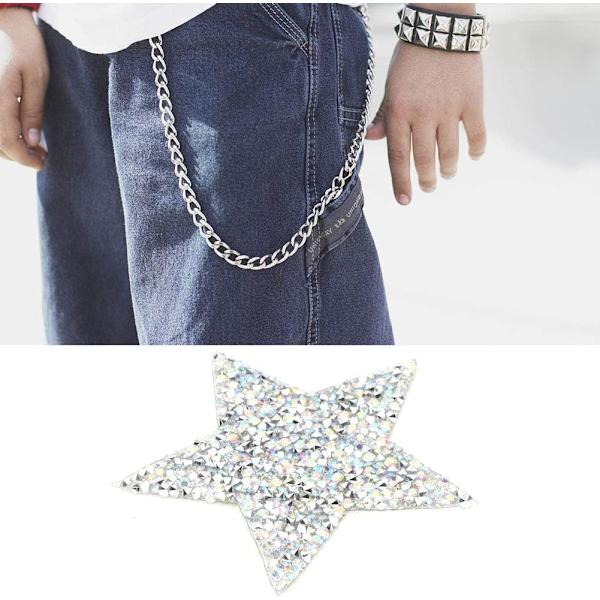8 cm 10 kpl Rauta-on-laastari Kimalteleva Rhinestone-tarrat Kirjailtu