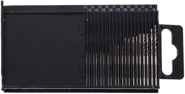 0,3 mm - 1,6 mm HSS Mini Twist Drill Bit Set 20 stk