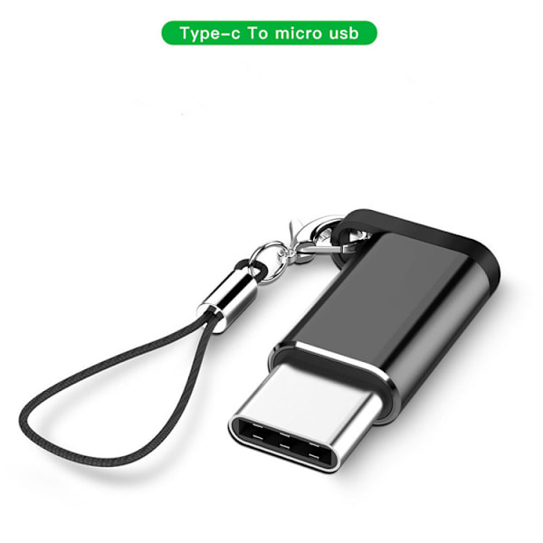 Nyckelring Android till Type-C Mobiltelefon Adapter USB till Micro D