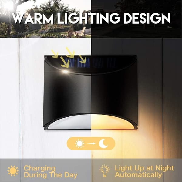Solcellehegnlys LED Solcellehavelys Vandafvisende Sol W DXGHC