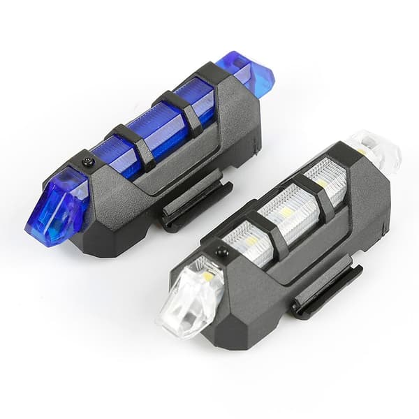 Tredelt sykkellys vanntett sykkel baklys USB lading