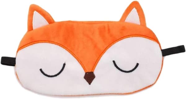 (Orange Fox) Sød Ræv Søvnøjenmaske Plys Blindfold Rejse Sl