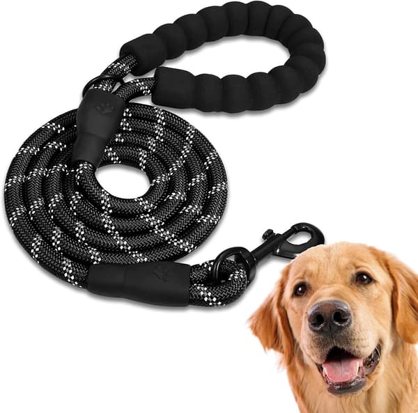 Hundkoppel, Hundträning Koppel, Vadderad, Mjukt Handtag, Rep för Valp
