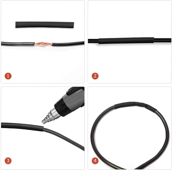 Värmekrympslang Sortiment för Elektriska Kablar