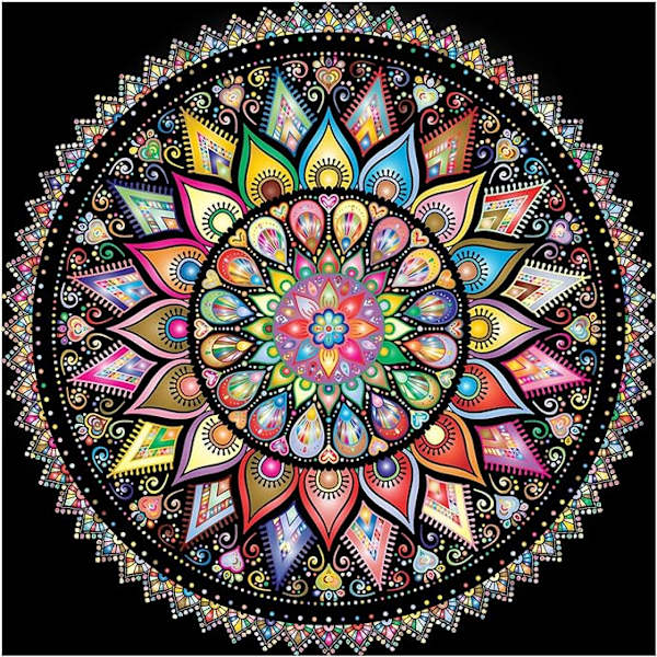 Diamantkonstset för Vuxna Barn Runda Full 5D DIY Mandala Specia