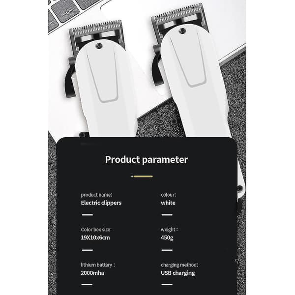 Professionell Hårklippare Män Elektrisk Trimmer Digital Display DXGHC
