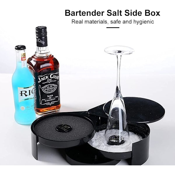 1 stk Sort Value 3-lags Bar Juice Cocktail Krydderiboks Barte