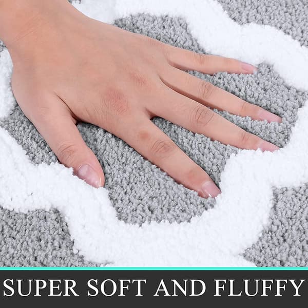Mikrofiber Badematte Antislipp Antibakteriell Teppe Maskinvaskbar