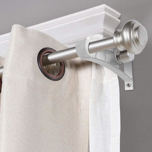 4 stk Gardinstangsbraketter Aluminium Legering Dobbel Brakett Curta DXGHC