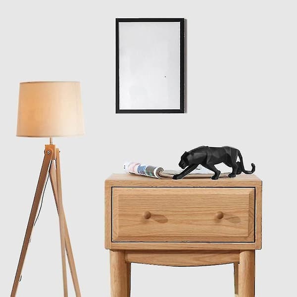 Creative Resin Geometrisk Kantig Cheetah Form Desktop Orname DXGHC