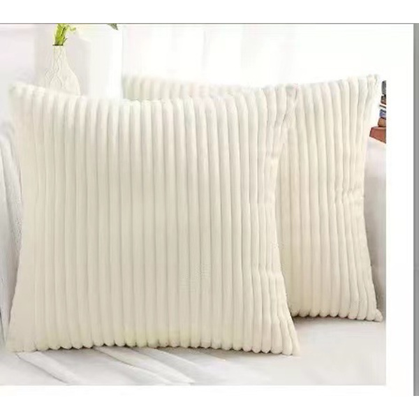 Sæt med 2 Dekorative Corduroy Pudebetræk Sofa Blød Pudebetræk DXGHC