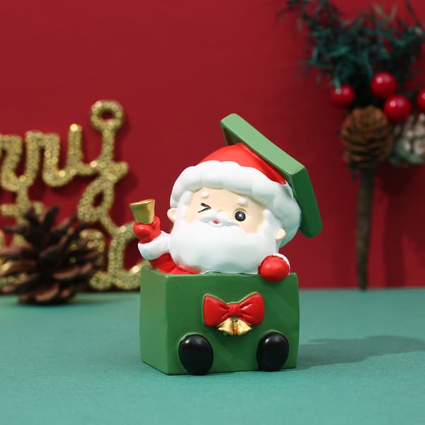 4 Julegaver Santas Pengegris Skrivebord Bil Pynt Stjerne Nat