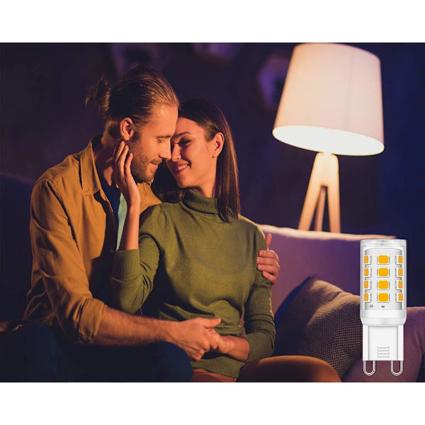 LED Pære 3W Varmt Hvid 2700K Ingen Blink Lysekvivalent til 15W 20W 25W
