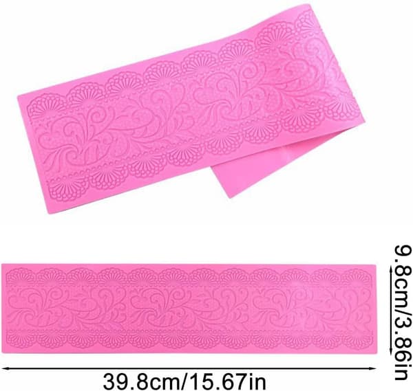 Blondermat i silikon for fondant, sjokolade, kake, 3D-pynt