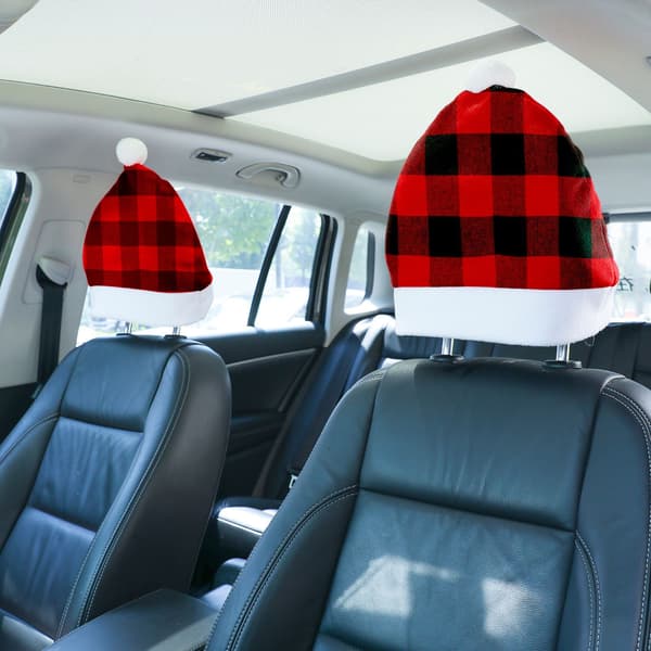 2 stk. Julepynt Bilstol Surf Rød og Sort Tarpaulin
