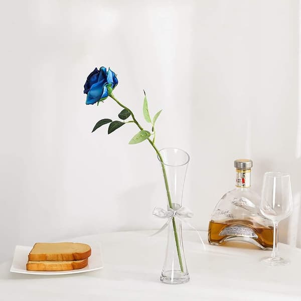 Imitasjon Silkeblomstbukett Rose Hjem Kontor Bryllup Arrangement DXGHC