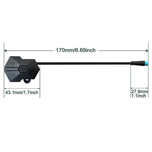 Elektrisk cykel 850c P850c Display förlängningskabel för Bbs01 Bbs02 Mid Drive tillbehör