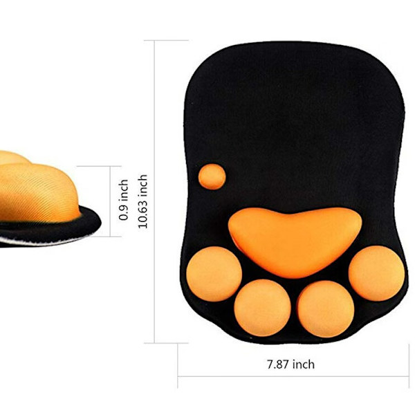 Söt kattklo Wrist Pad Keyboard Pad Silikon Halksäker Kudde
