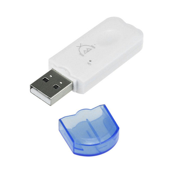 Liten blå USB Bluetooth-hodetelefonmottaker Bluetooth-lydadapter