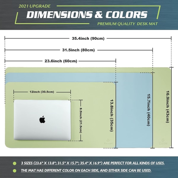 Skrivebordsmatte, Skrivebordsmatte, Skrivebordsmatte 40cm x 80cm, Laptopmatte, Skrivebordsmatte