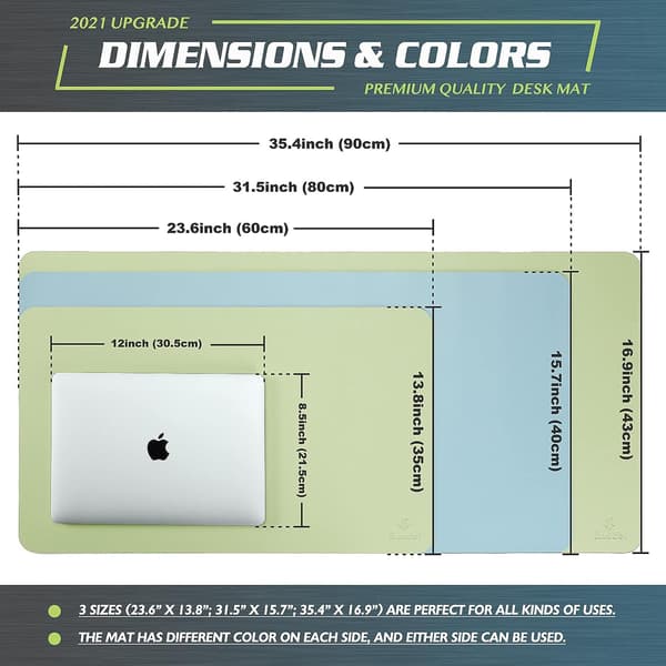 Skrivebordsmatte, Skrivebordsmatte, Skrivebordsmatte 40cm x 80cm, Laptopmatte, Skrivebordsmatte fo