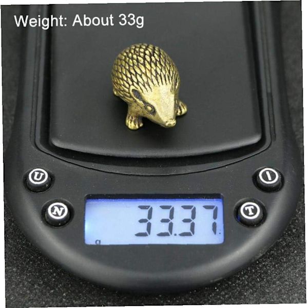 Metall Igel Dekoration Mässing Igel Figur Mini Staty Djur