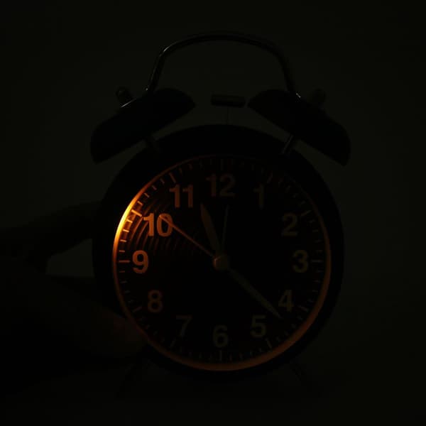 Dubbelklocka - 10cm - Tyst - Batteridriven - O
