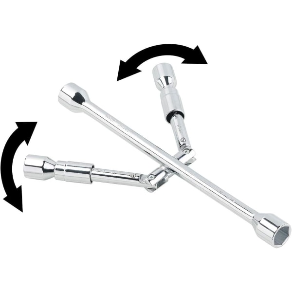 Taitettava ristikkäinen pyörän avain 17/19/21/23 mm pultteja varten DXGHC