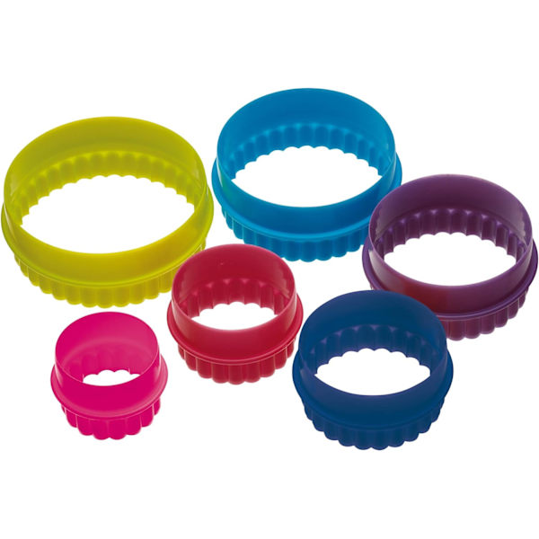 Kitchen Craft Set med 6 Runda Kakformar