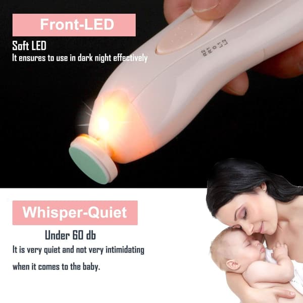 Elektrisk Nagelfil för Bebis, Elektrisk Nagelklippare för Bebis, Säker för Flickor DXGHC