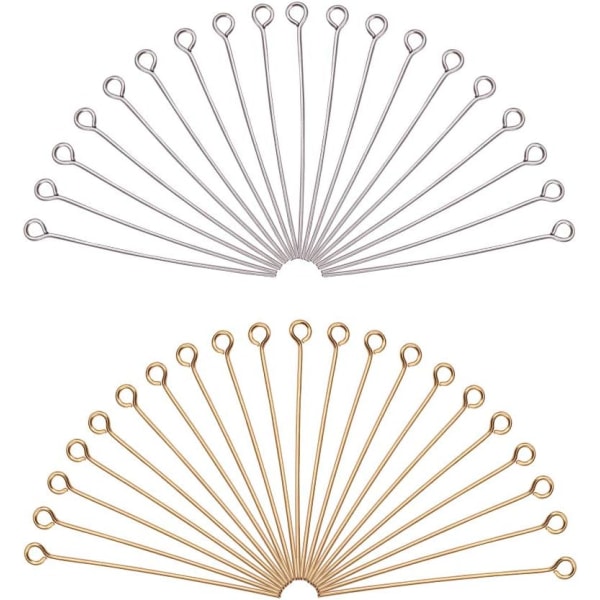 160 stk Øyenåler i rustfritt stål for smykker Ørepynt DXGHC