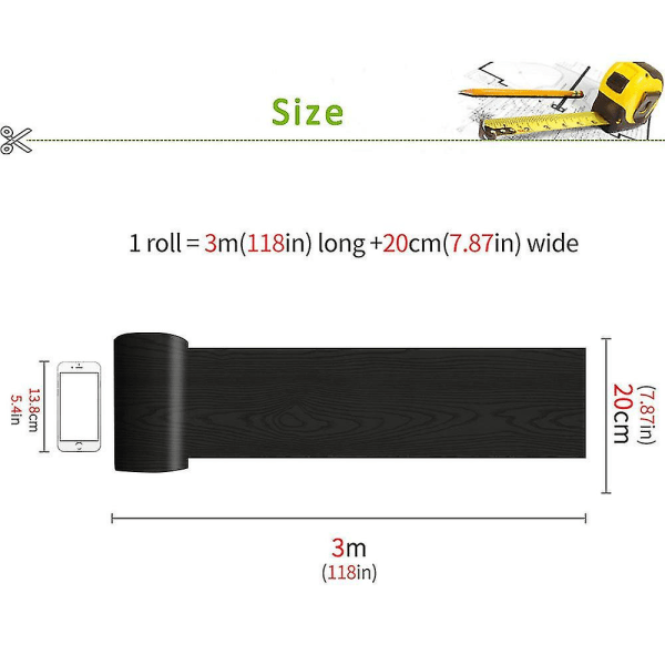Dww-1 st 20*300cm/7,87*118,1" Sovrumsgolvrenovering Sti DXGHC