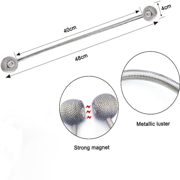 Magnetiske Gardinbindere Klips Gardin Spænder Holdere Binding