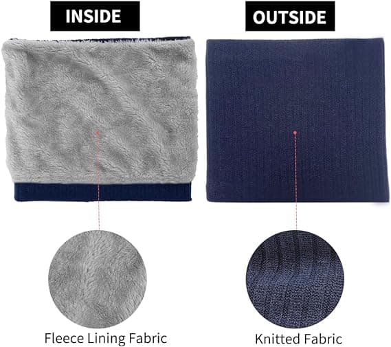 Fleece Halsgaiter Vindtæt Termisk Halsgaiter til Mænd Kvinder DXGHC