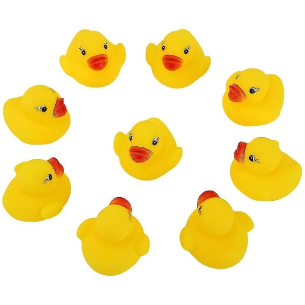 50 stk Gummiande Badelegetøj til Børn klem den lille gule and