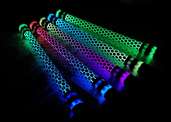 2 Roterende Penner Roterende Kulepenn med LED Anti-Sklibelegg