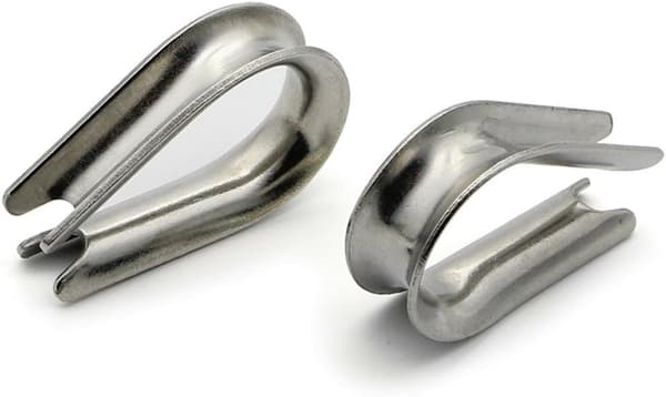 Kabeltrådlugger for 4mm rustfritt stål marinewire 10 stk