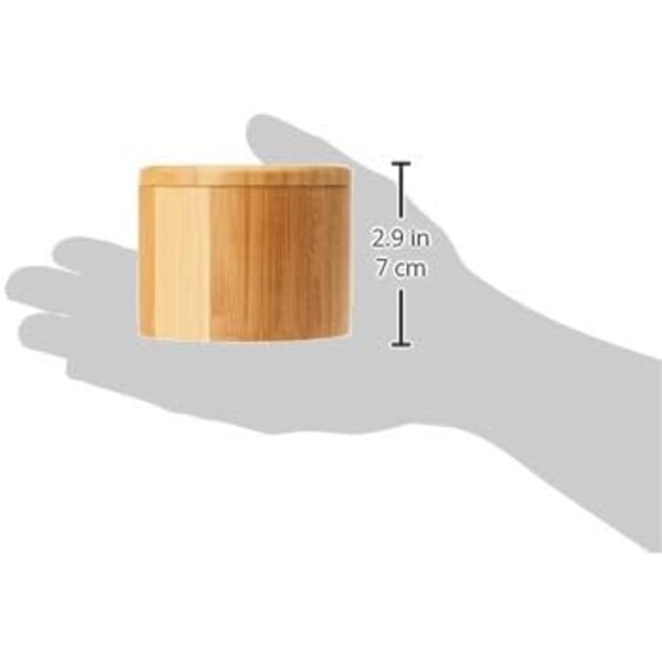 1-lags full bambussaltbeholder Bambus oppbevaringsboks med magnetisk S