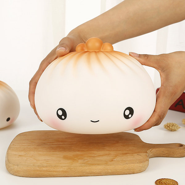 Sheng Jian Bao spargris, söt tecknad kreativ spargris chi