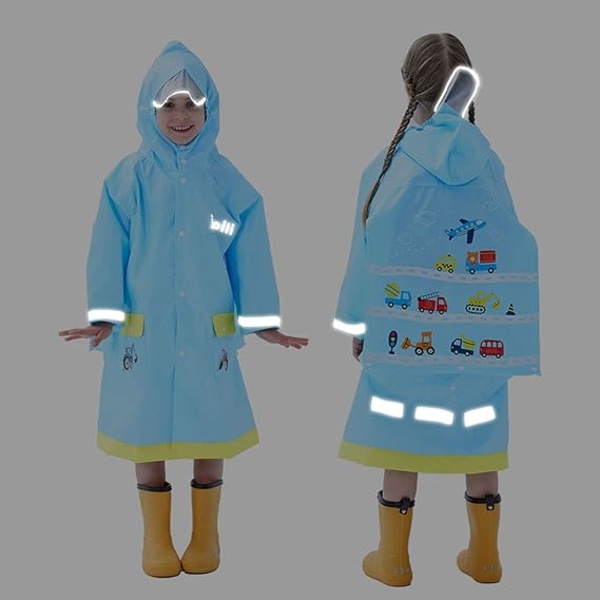 1 Pak, Regnjakke Regnponcho Langt Tøj Regnjakke Åndbar Hoo
