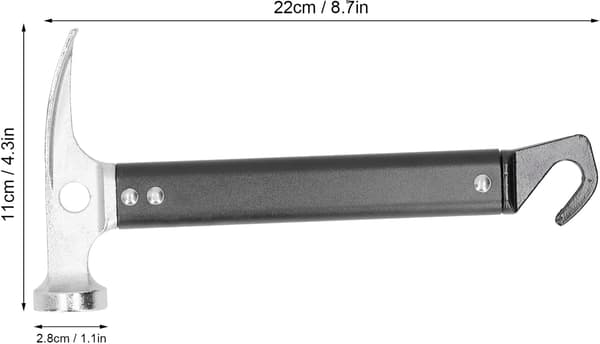 Camping Hammer, Teltspænder Hammer Trækker Aluminium Legering Mini Port