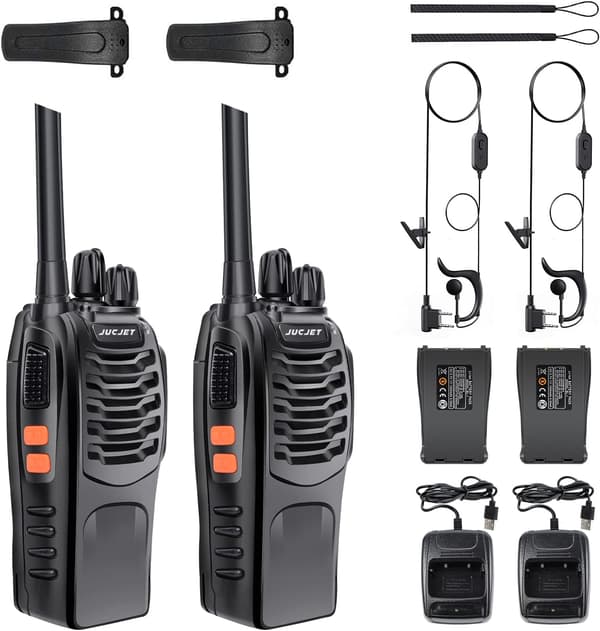 2 stk 88E Vox Ladbare PMR Fjernkontroll Intercom 446MHz 16 C