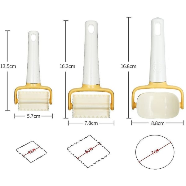 Dewenwils Plast Cookie Form Kit, Round Square Cutter, Cookie DXGHC