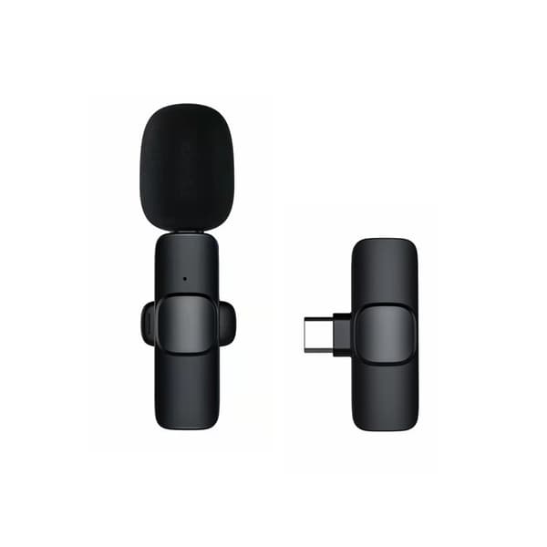 USB Trådløs Mikrofon, Trådløs Lavalier Mikrofon (Type C) wi