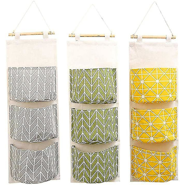Dewenwils 3st Sac De Rangement Suspendu Mignon En Tissu De L DXGHC